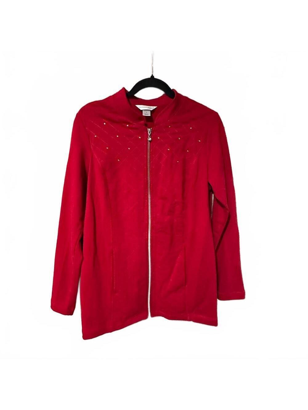 Red quilted sequin Jacket